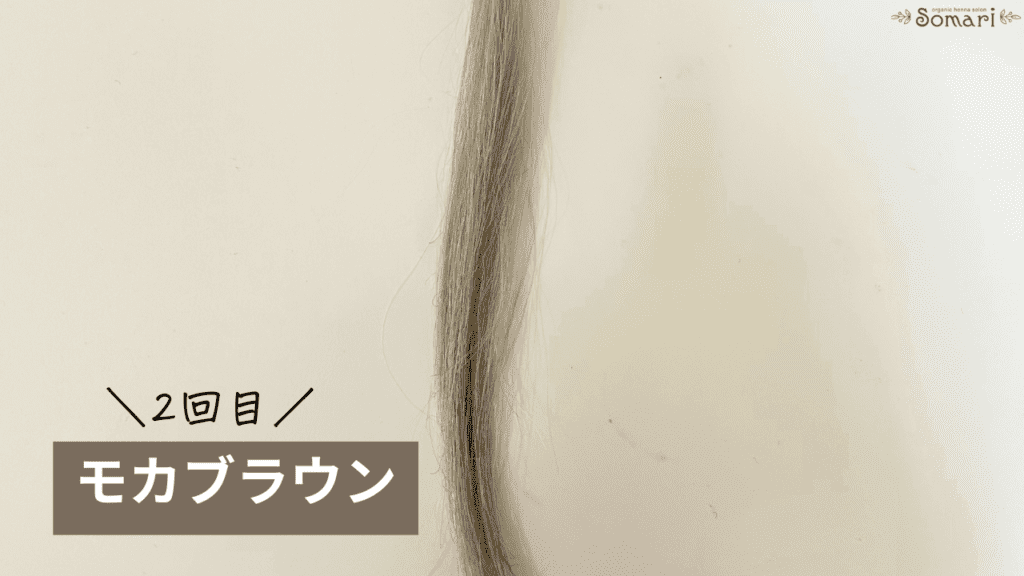 リシリアフレルカラーシャンプーのダークブラウンの染毛効果検証