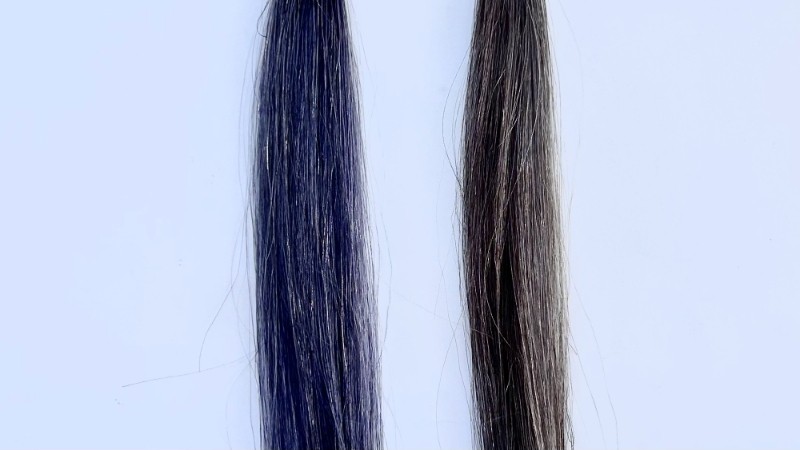 ヘアリシェ ナチュラルエアリーカラーの毛束検証画像