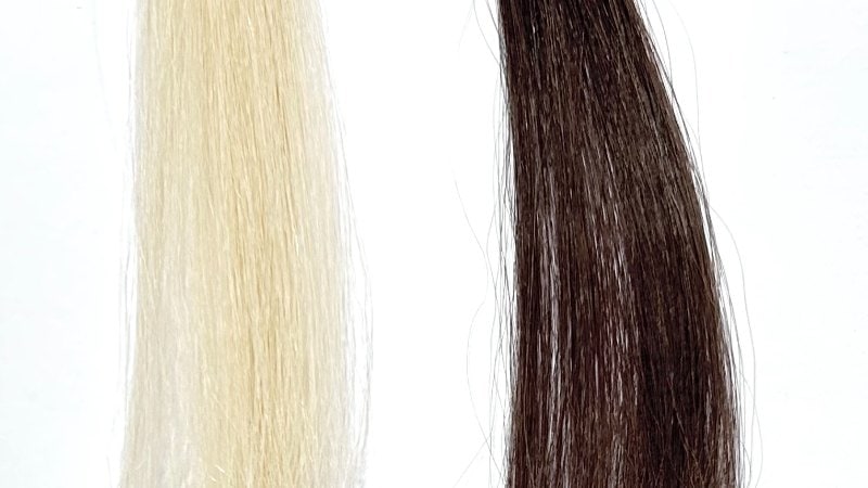 ダークブラウンの白髪を染める効果を検証