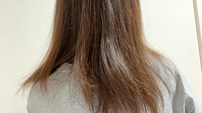 スティーブンノル カラーコントロールシャンプー使用後の髪