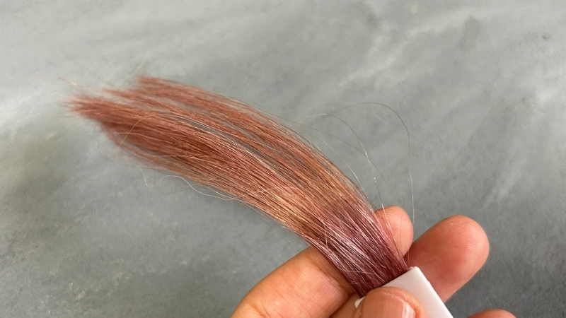 ホーユー ビューティラボ ホイップヘアカラー(サクラピンク) の染毛効果検証