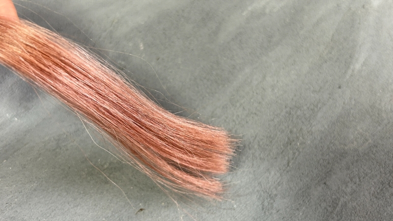 フレッシュライト ミルキーヘアカラー ピンクアッシュの染毛効果検証