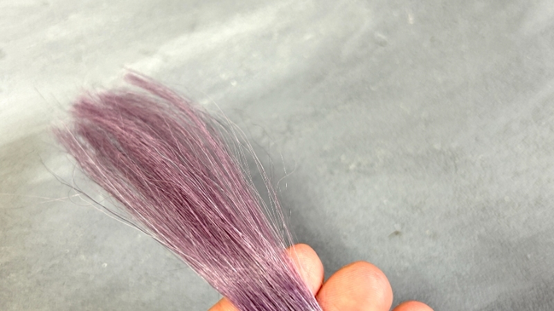 フレッシュライトミルキーヘアカラー アンティークラベンダーの染毛効果検証