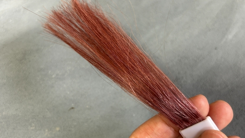 ロレアル パリ オレオリュクス クリーム ナチュラル 10P チェリーピンクブラウンの染毛効果検証