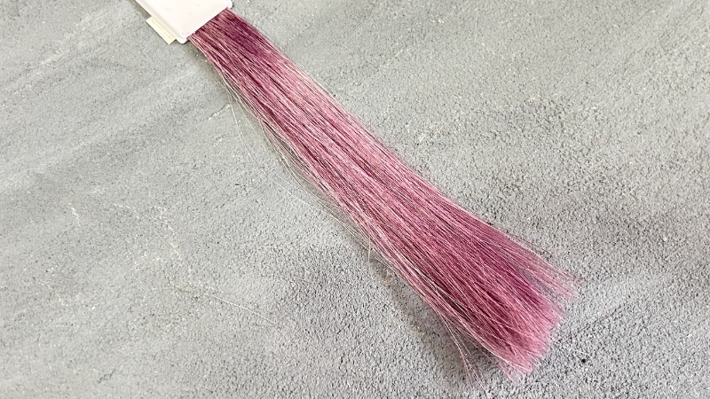 リーゼ 泡カラー クールピンクの染毛効果検証