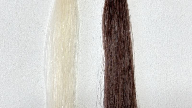 リシリアフレルカラートリートメント濡れた髪に染毛力検証2回使用後