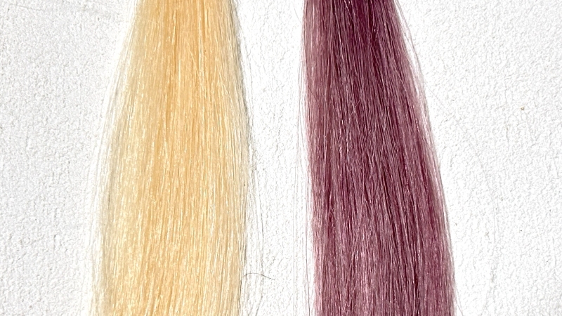 サイオス イルーセント ミルキーヘアカラー CP03 チェリーピンクの染毛効果検証