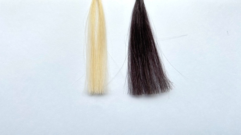 SCALP D(スカルプD)カラーコンディショナーを毛束で染毛効果検証